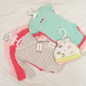 Carter's Baby Girl Onesies Bundle 11 Pieces Total